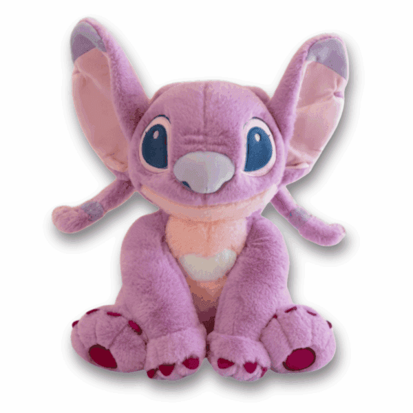 Stor mjukisdjur Angel XXL (rosa Stitch) officiell Disney, sittande, 60 cm