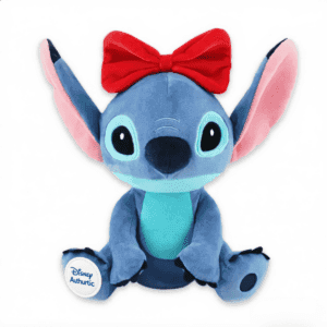 Disney Stitch gosedjur med fluga och äkthetsmärke
