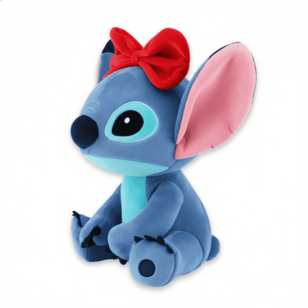 Disney Stitch plysch med fluga, vy 3-4