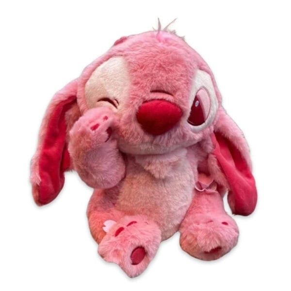 Stitch Gosedjur Sakura 30cm officiell Disney, rosa, blinkande med körsbärsblommor