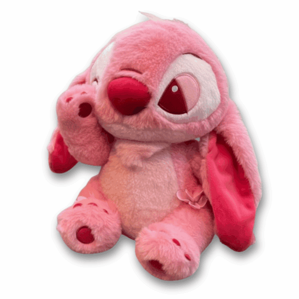 Rosa Stitch gosedjur, mjuk och gosig, perfekt för samling och gos, perfekt present för barn och Disney-fans.