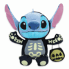 Stitch gosedjur skelett 30 cm, officiellt Disney, Halloween-utklädnad med pumpaväska.