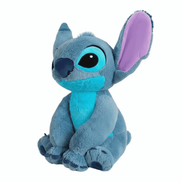 Trekvartsvy av Stitch mjukisdjur 55 cm